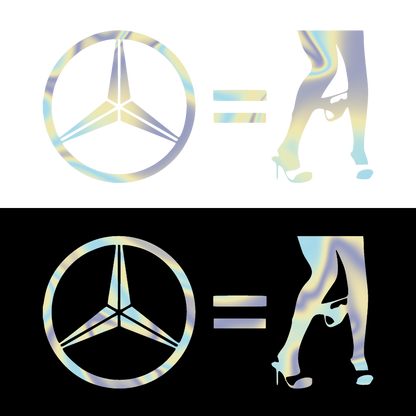 Sticker - MERCEDES = NO CLOTHES