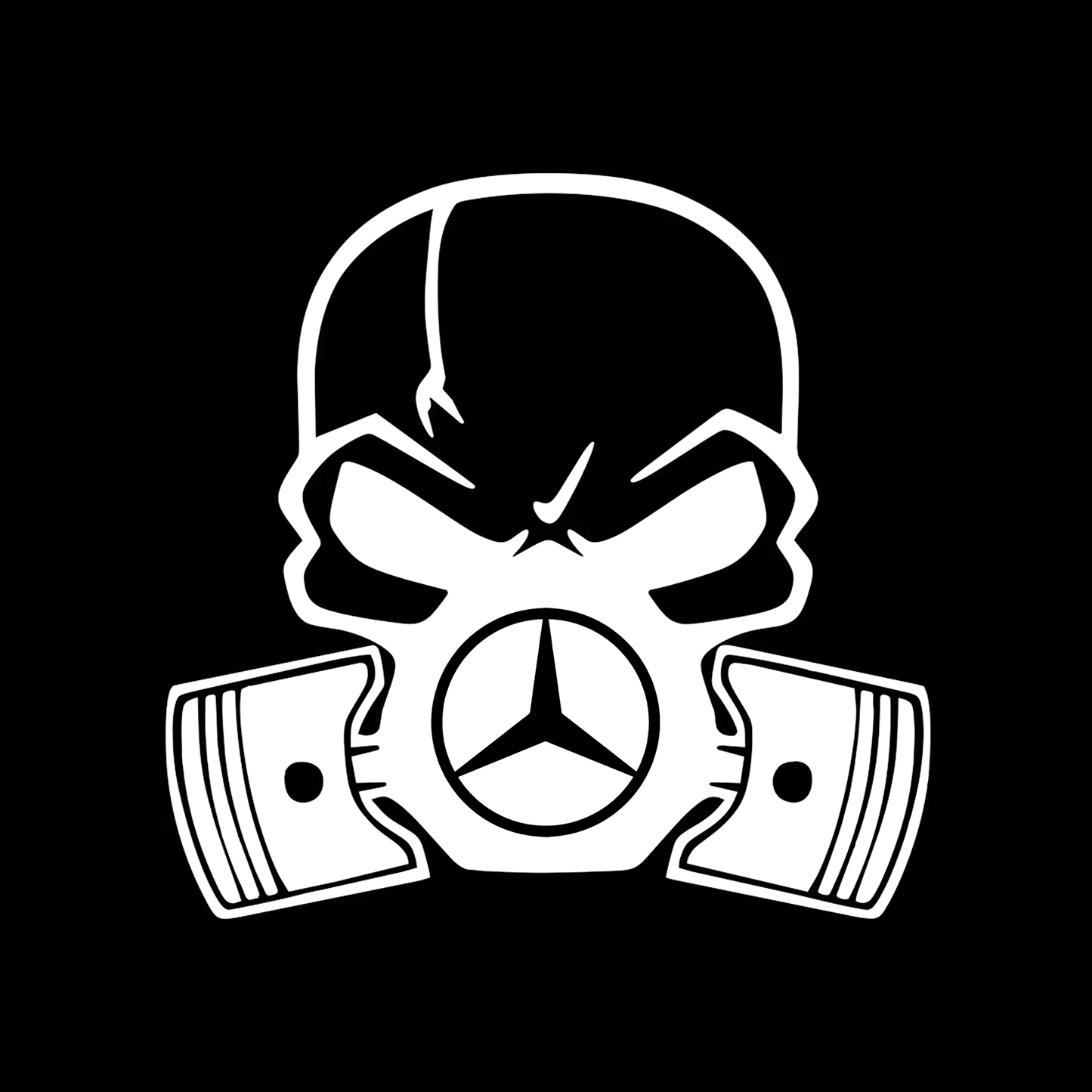 Sticker - MERCEDES SKULL