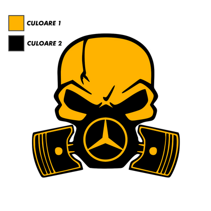 Sticker - MERCEDES SKULL