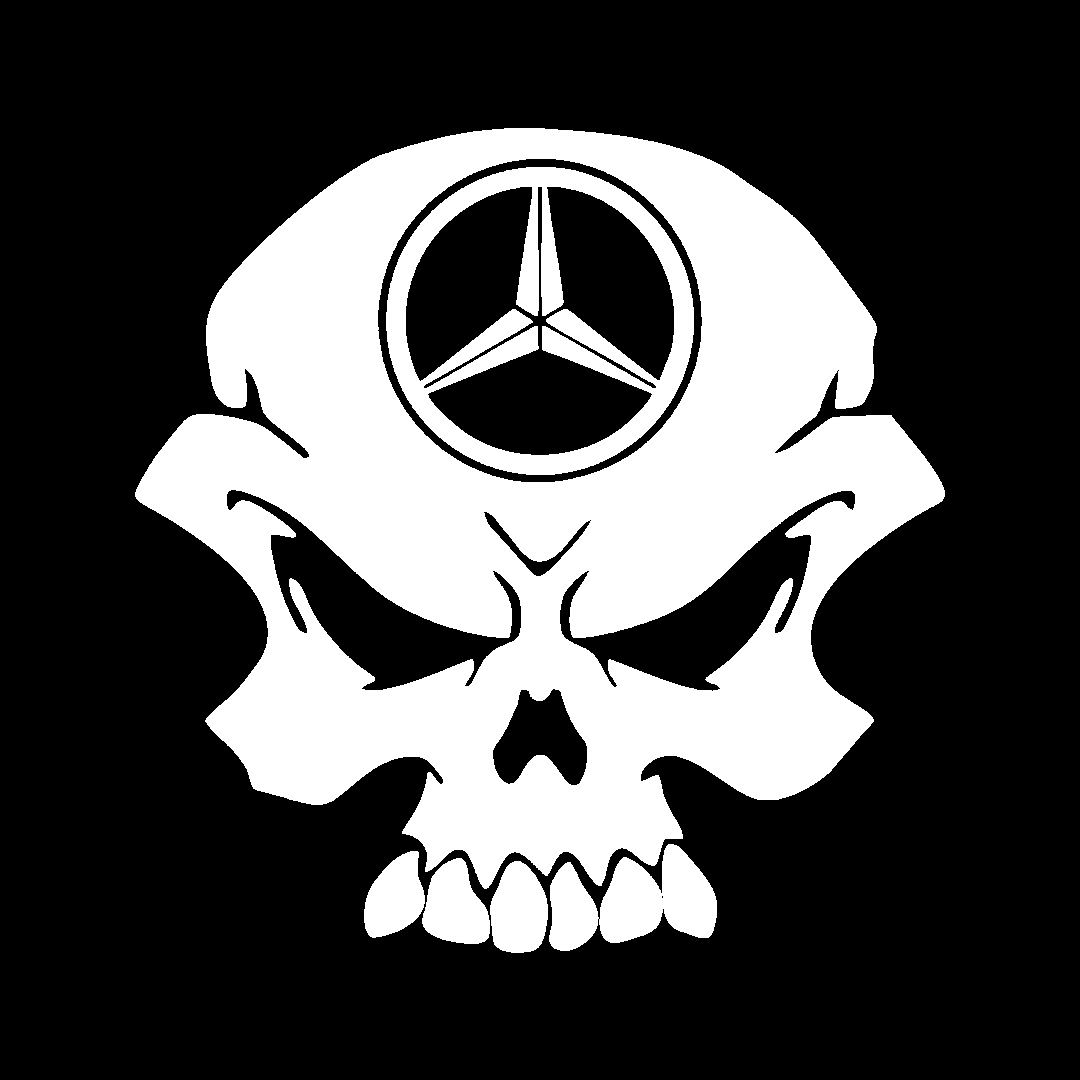Sticker - MERCEDES SKULL 2