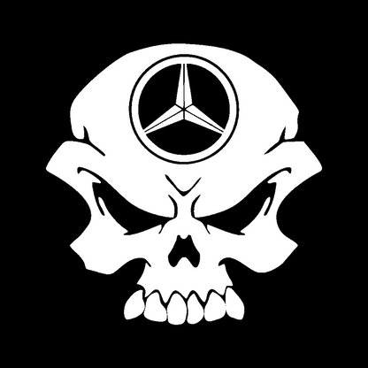 Sticker - MERCEDES SKULL 2