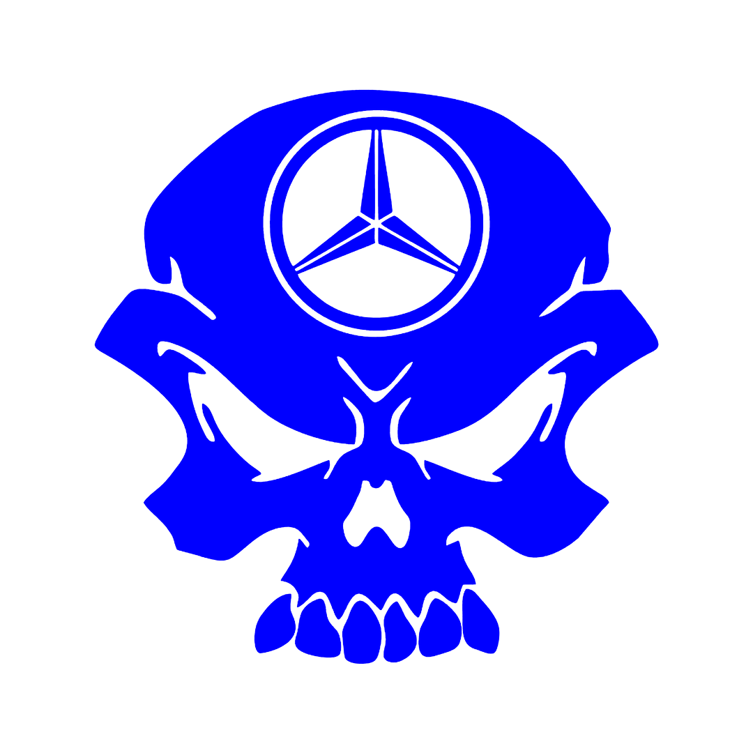 Sticker - MERCEDES SKULL 2