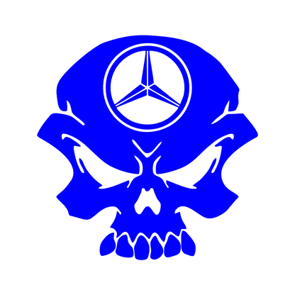 Sticker - MERCEDES SKULL 2