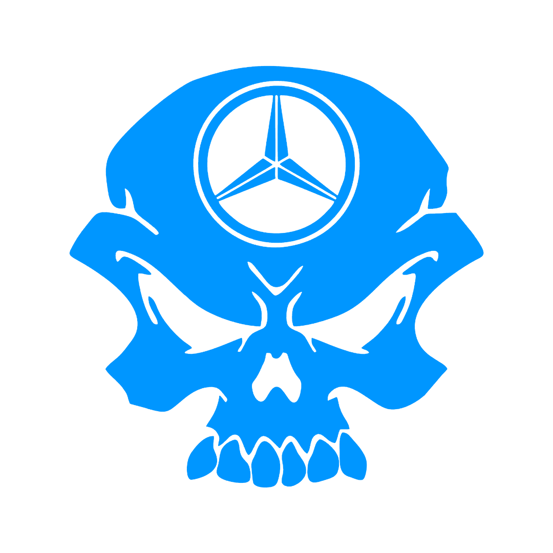 Sticker - MERCEDES SKULL 2