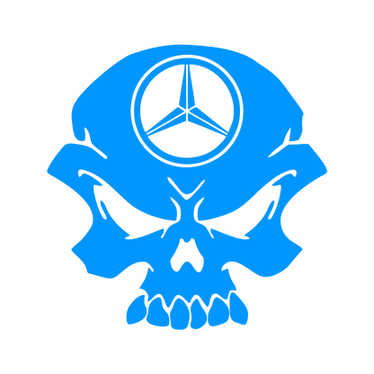 Sticker - MERCEDES SKULL 2