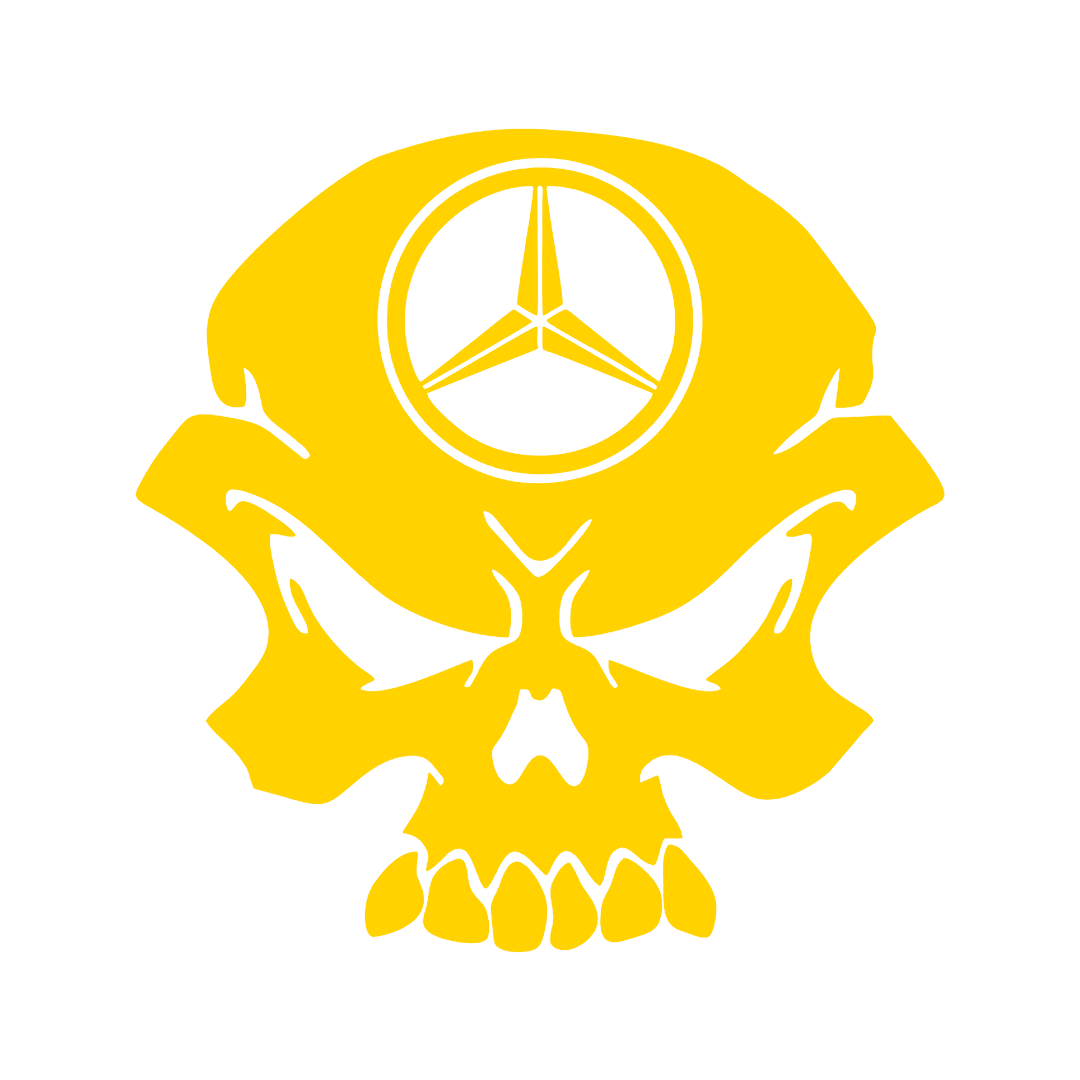 Sticker - MERCEDES SKULL 2