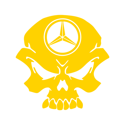 Sticker - MERCEDES SKULL 2