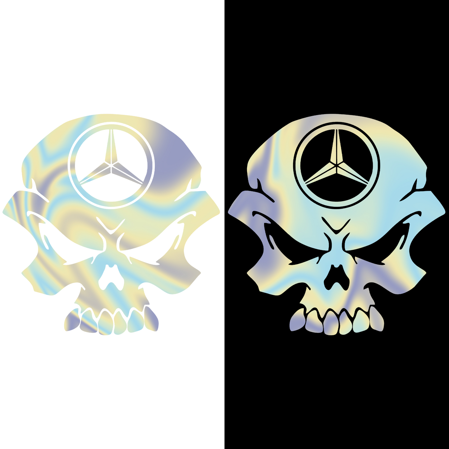 Sticker - MERCEDES SKULL 2