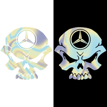 Sticker - MERCEDES SKULL 2