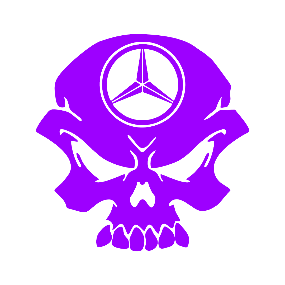 Sticker - MERCEDES SKULL 2