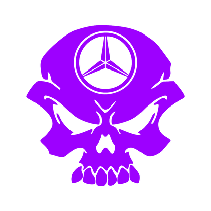 Sticker - MERCEDES SKULL 2