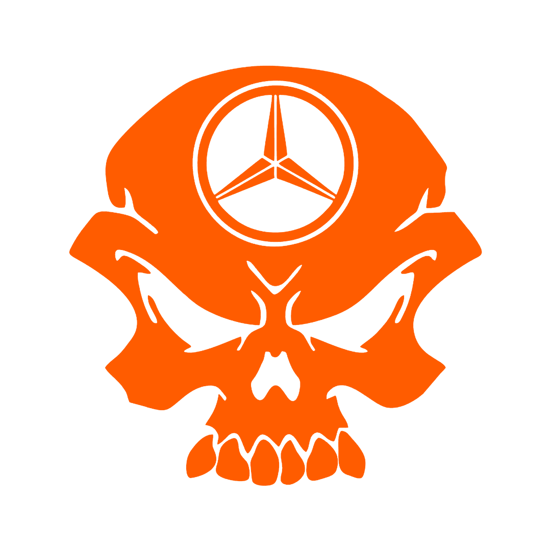 Sticker - MERCEDES SKULL 2