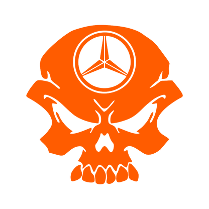 Sticker - MERCEDES SKULL 2