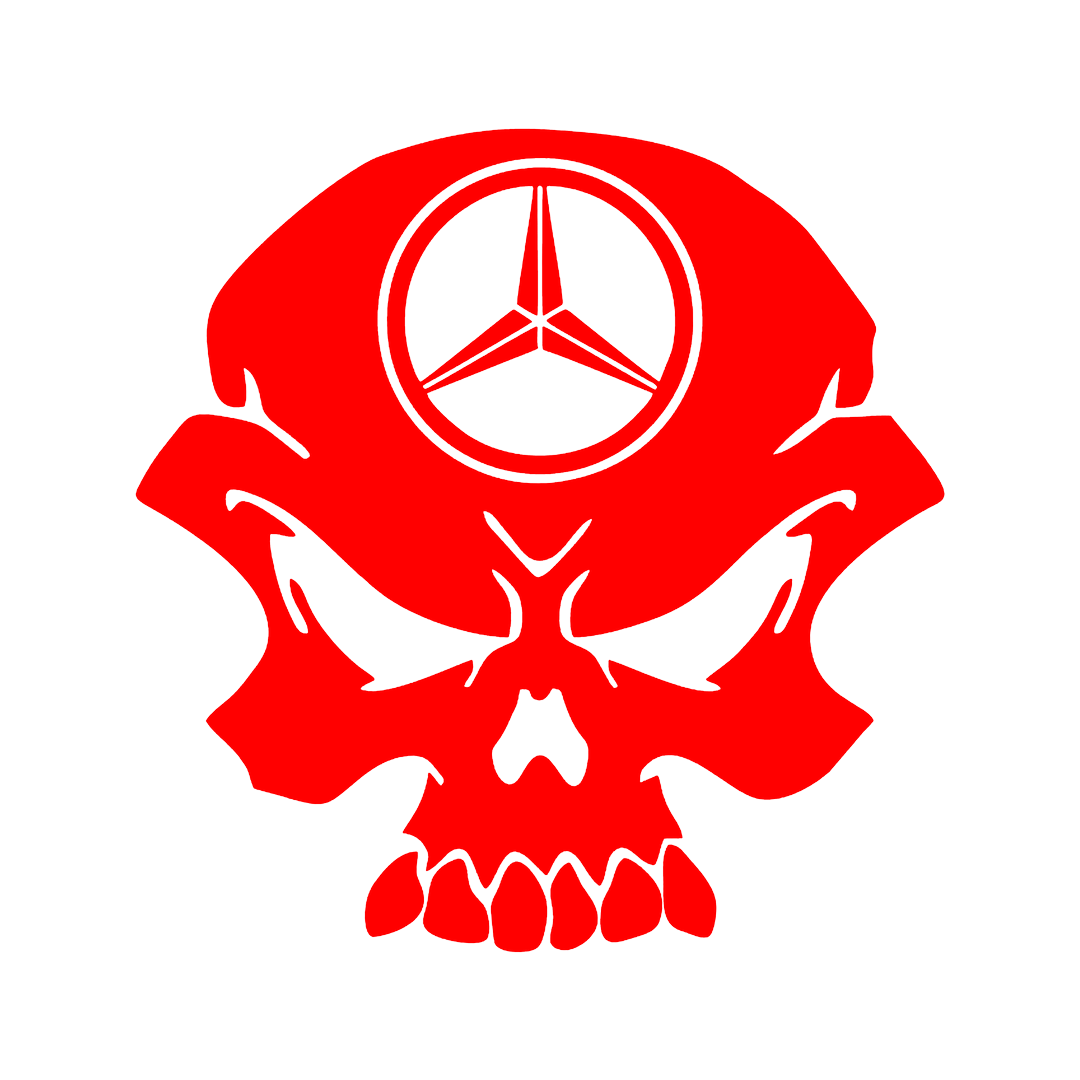Sticker - MERCEDES SKULL 2