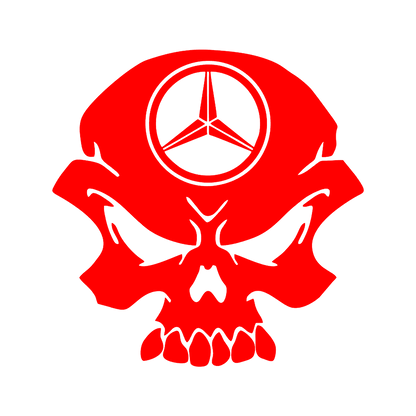 Sticker - MERCEDES SKULL 2