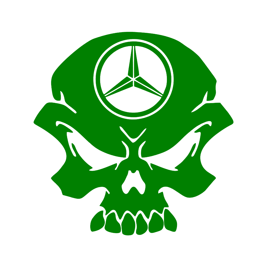 Sticker - MERCEDES SKULL 2