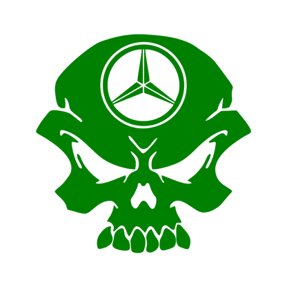 Sticker - MERCEDES SKULL 2