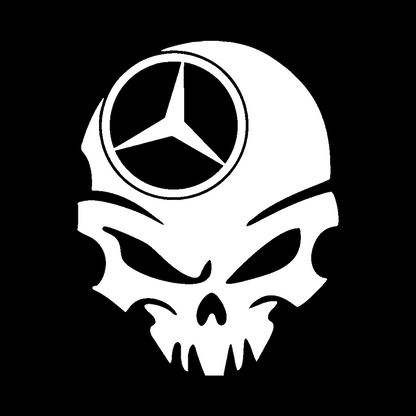 Sticker - MERCEDES SKULL 3