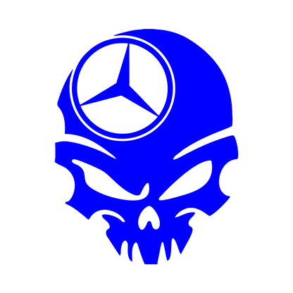 Sticker - MERCEDES SKULL 3