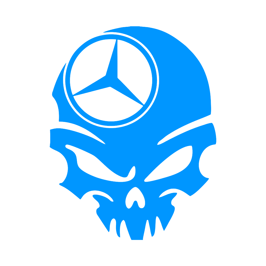 Sticker - MERCEDES SKULL 3