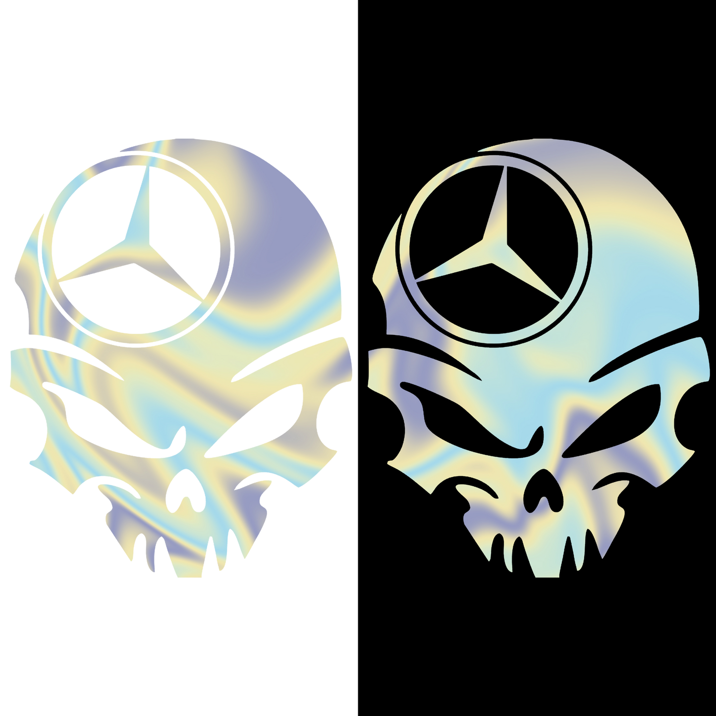 Sticker - MERCEDES SKULL 3