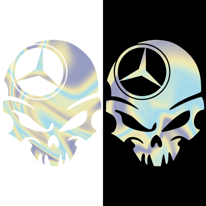 Sticker - MERCEDES SKULL 3