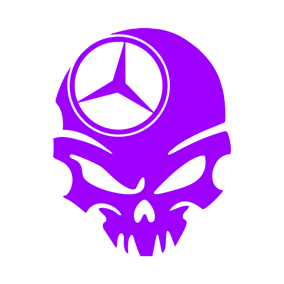 Sticker - MERCEDES SKULL 3