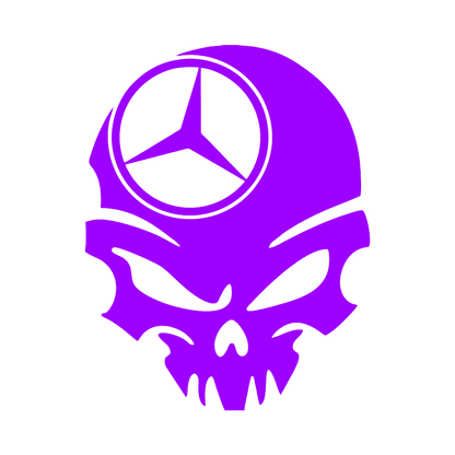 Sticker - MERCEDES SKULL 3