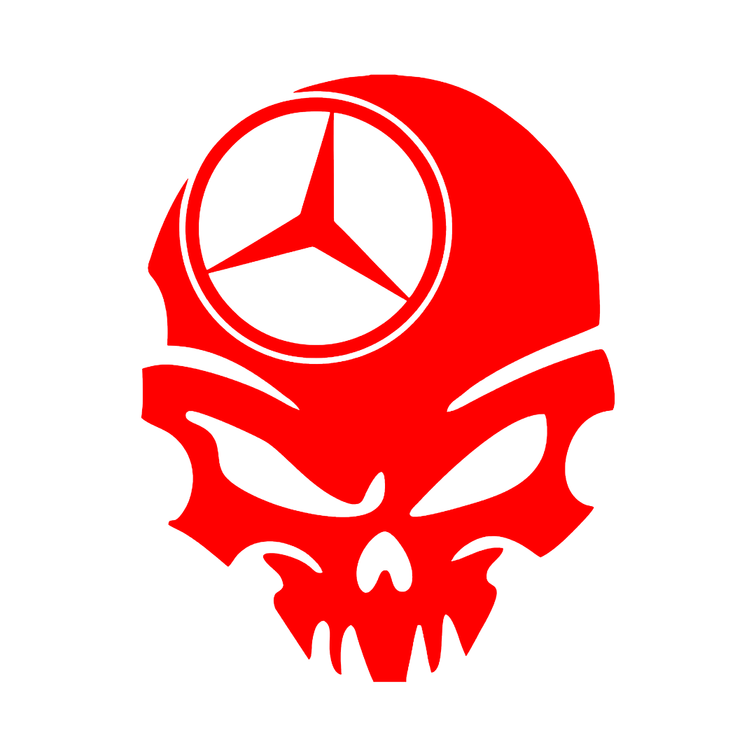 Sticker - MERCEDES SKULL 3