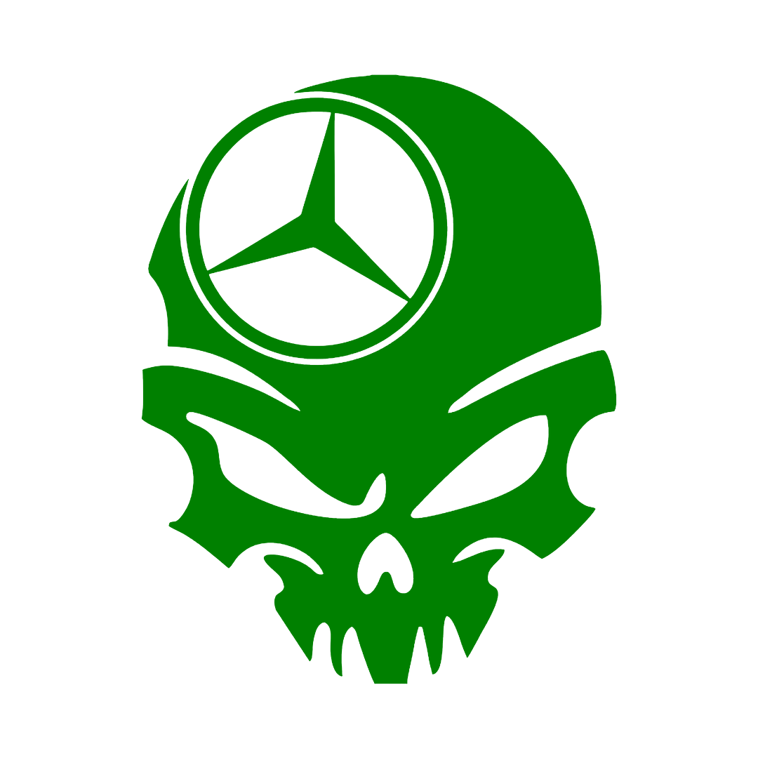 Sticker - MERCEDES SKULL 3