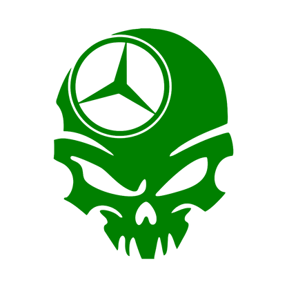 Sticker - MERCEDES SKULL 3