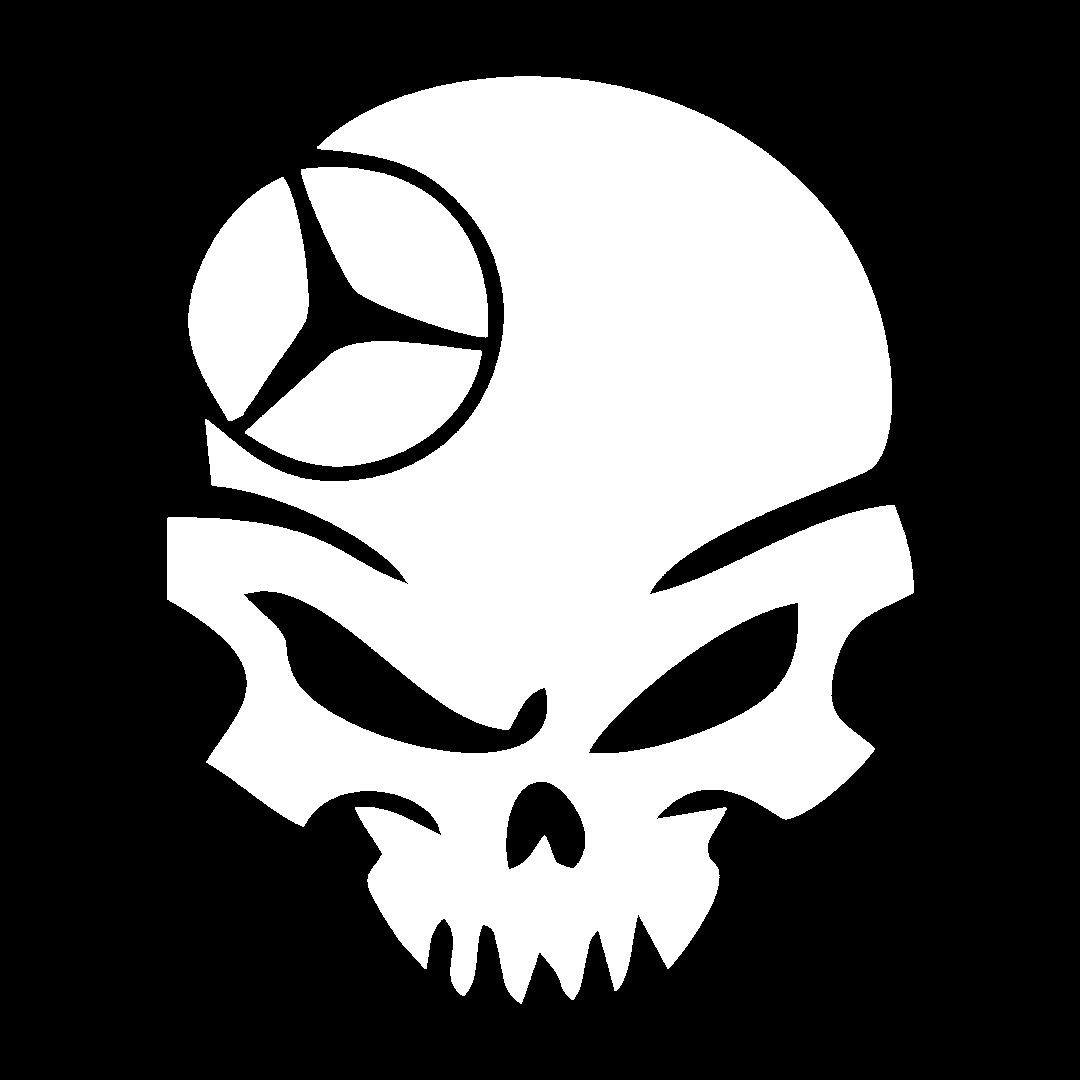 Sticker - MERCEDES SKULL 4