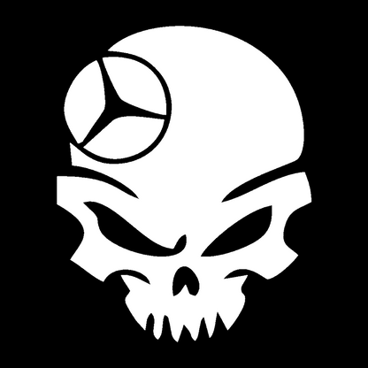 Sticker - MERCEDES SKULL 4