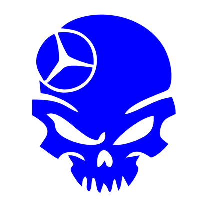 Sticker - MERCEDES SKULL 4