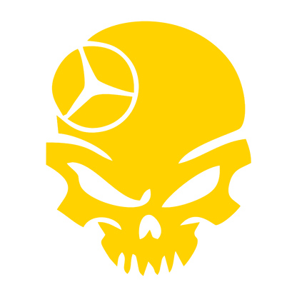 Sticker - MERCEDES SKULL 4