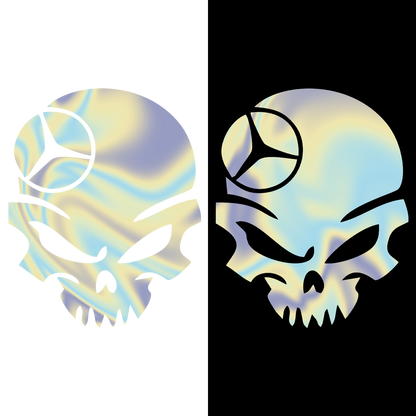 Sticker - MERCEDES SKULL 4