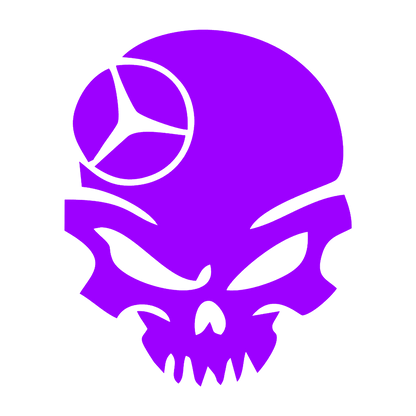 Sticker - MERCEDES SKULL 4