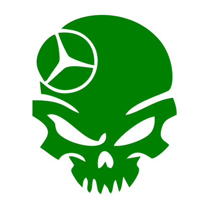 Sticker - MERCEDES SKULL 4