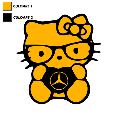 Sticker - HELLO KITTY MERCEDES