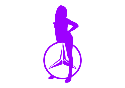Sticker - MERCEDES GIRL 3