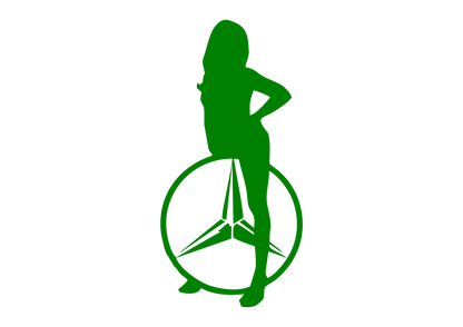 Sticker - MERCEDES GIRL 3
