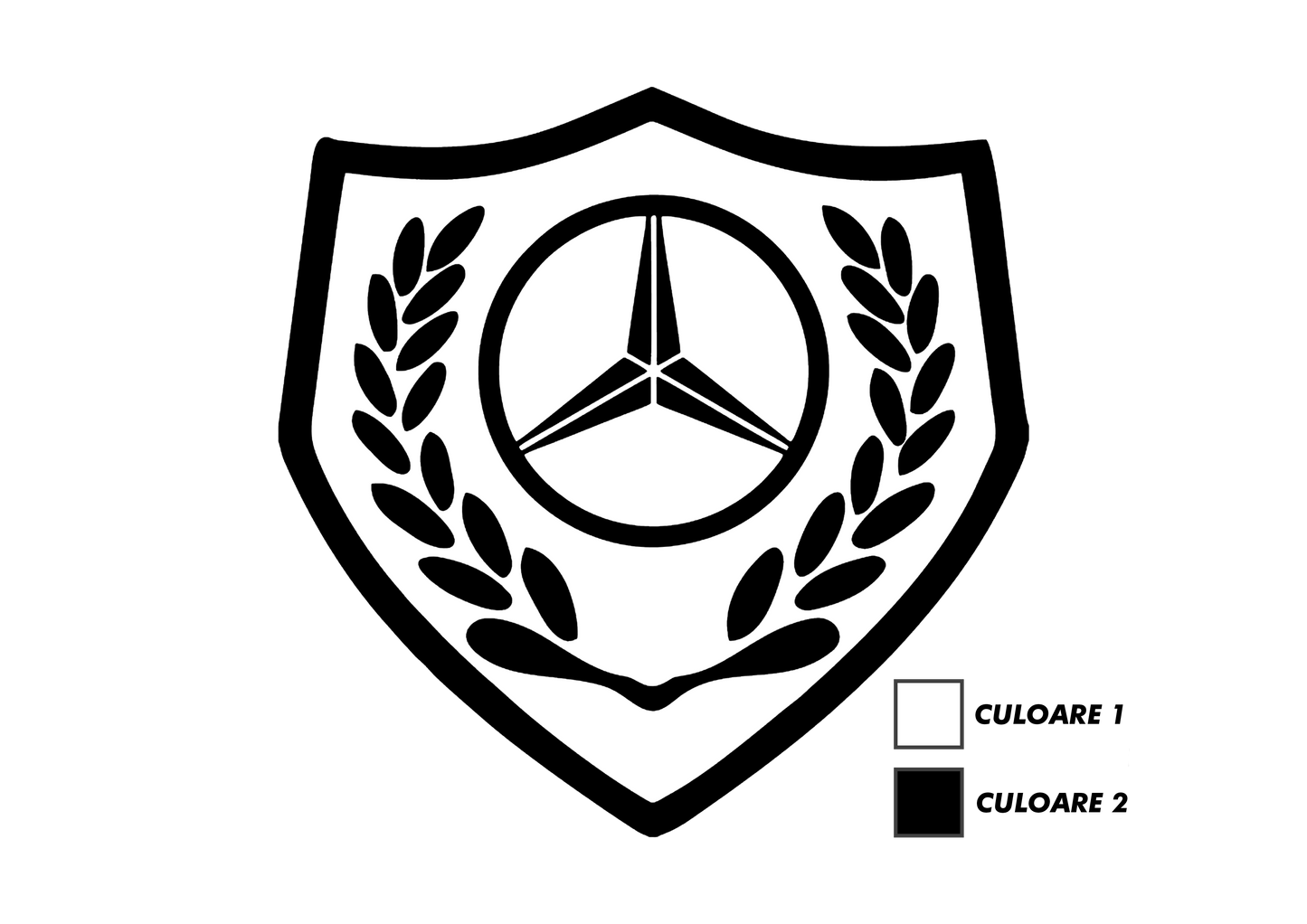 Sticker - MERCEDES LOGO 6