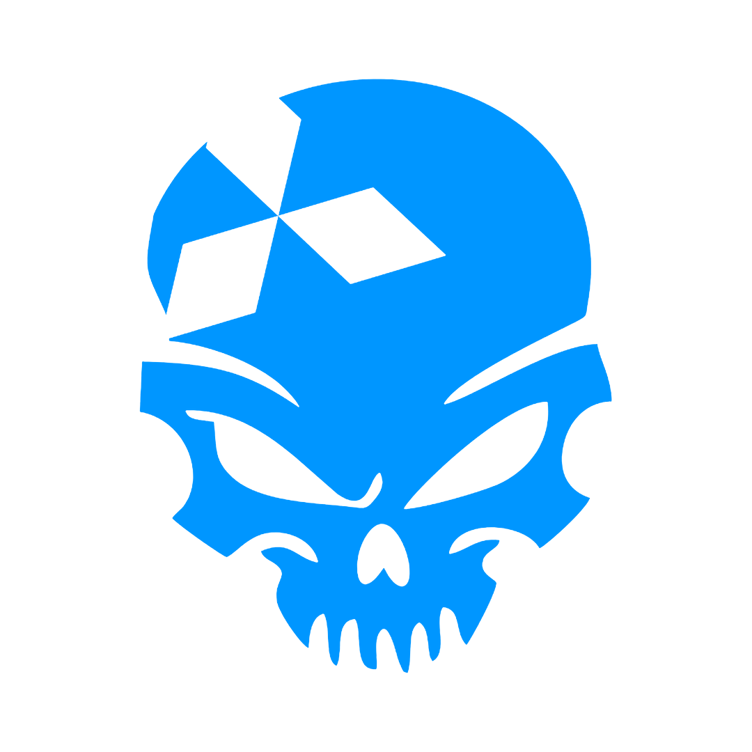 Sticker - MITSUBISHI SKULL 2