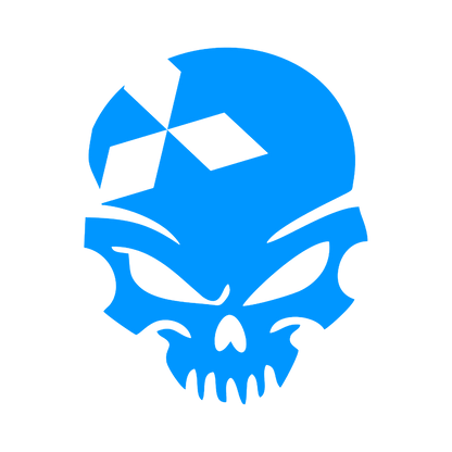 Sticker - MITSUBISHI SKULL 2