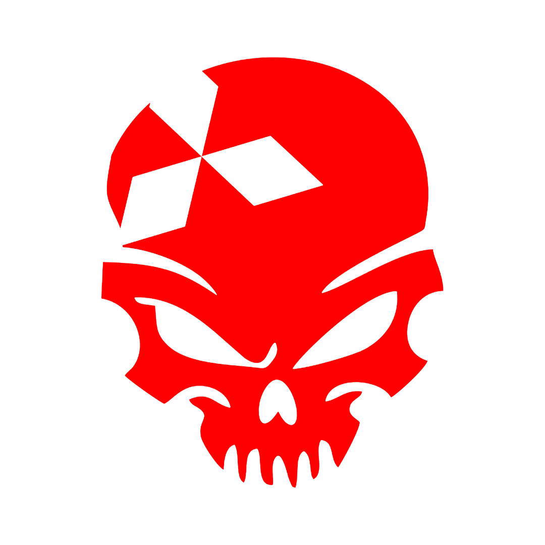 Sticker - MITSUBISHI SKULL 2