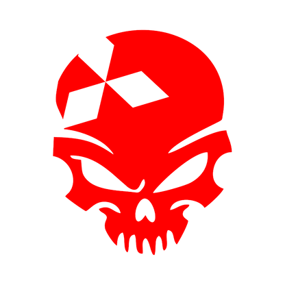 Sticker - MITSUBISHI SKULL 2