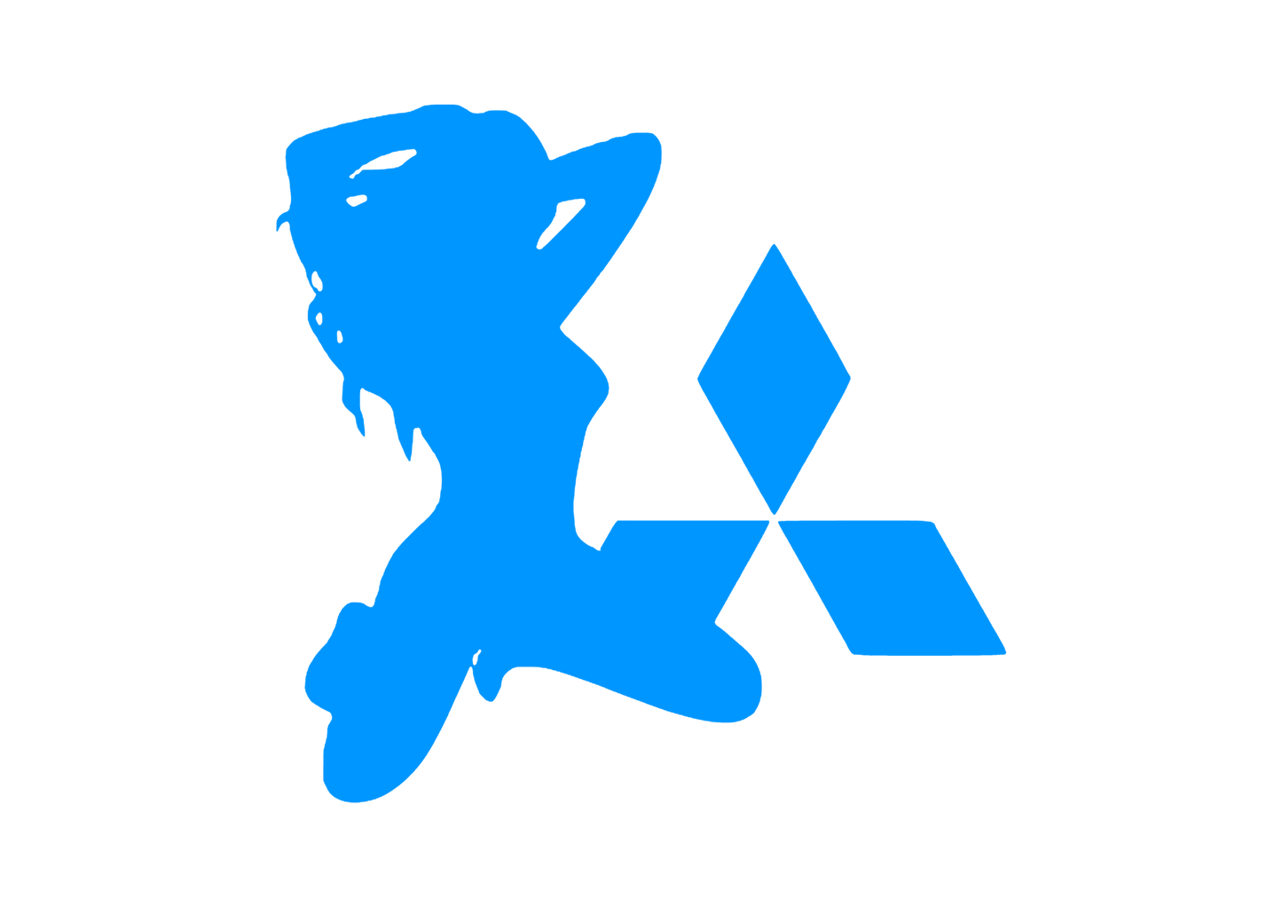 Sticker - MITSUBISHI GIRL