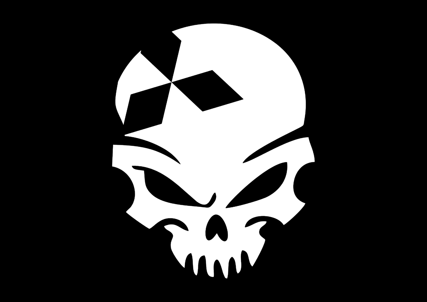 Sticker - MITSUBISHI SKULL 2