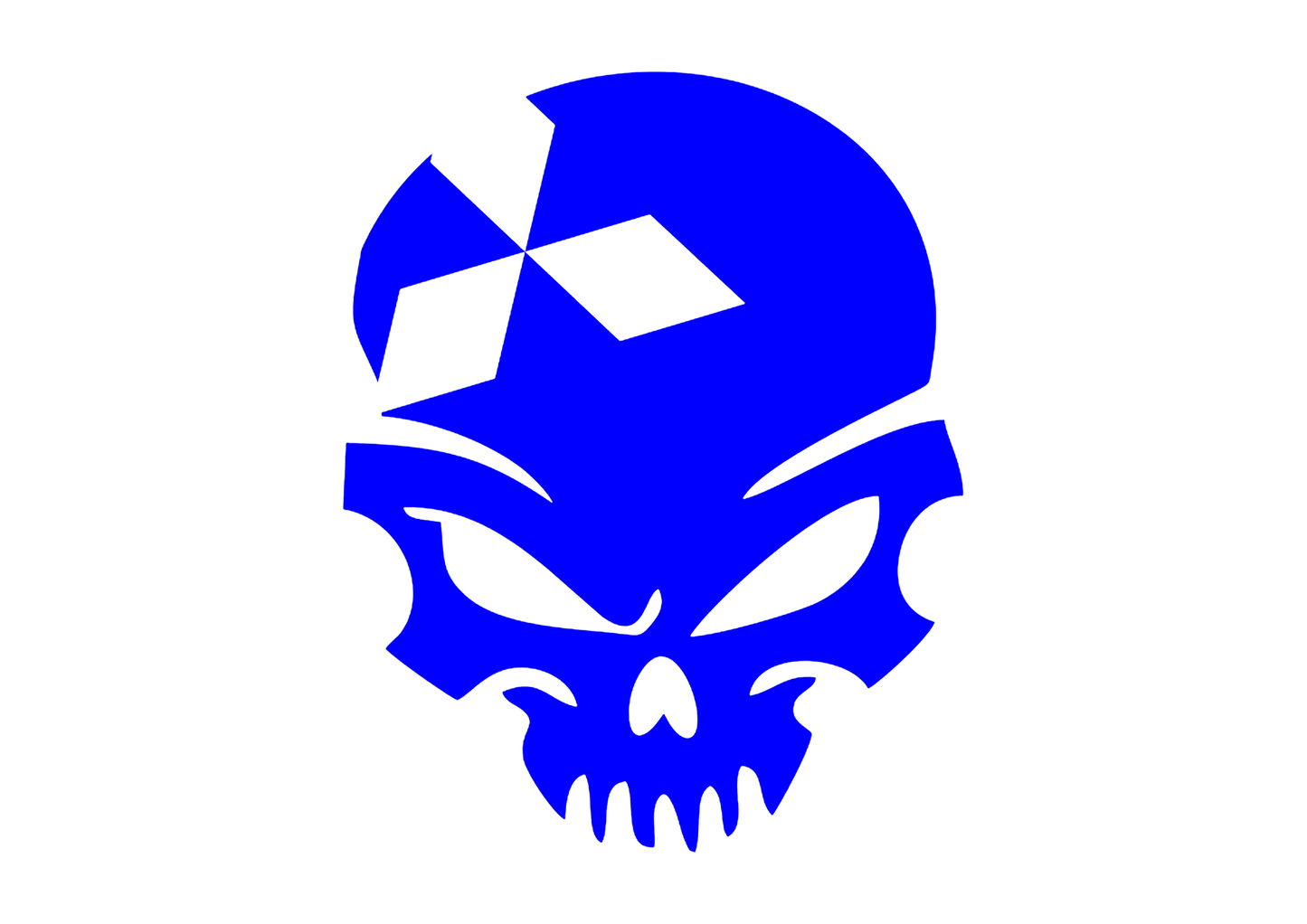 Sticker - MITSUBISHI SKULL 2
