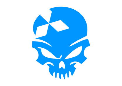 Sticker - MITSUBISHI SKULL 2
